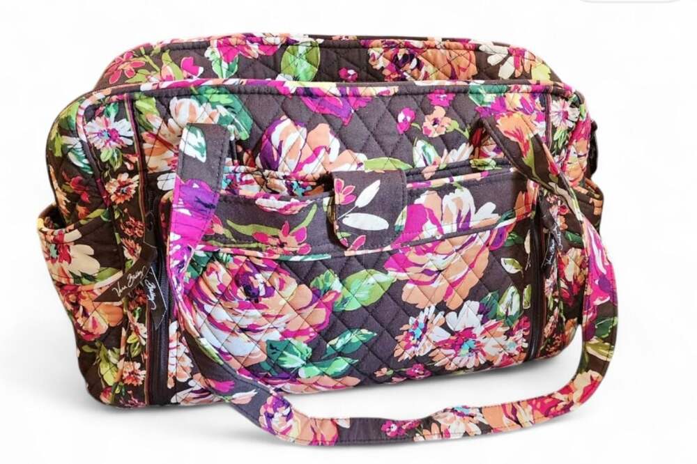 Vera Bradley Ultimate Diaper Baby Bag in English Rose with Changing Pad - Picture 2 of 4